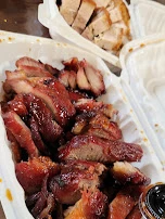 BBQ Pork Sova Chicken Roasted Pork on Rice